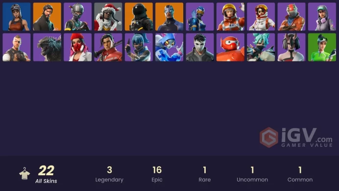 *[PC/XBOX/PSN/NINT] 22 skins | Renegade Raider | The Reaper | Elite Agent | Dark Voyager | Carbide | Santa Dogg | Take The L 