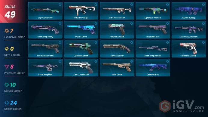 54EU/TR Market&V25 ACT6 Dia II &Prime Axe-RGX Firefly-Xerofang Knife-Oni/Prime/Recon Phantom-Prelude/Sentinels/Aemondir/Forsaken Vandal