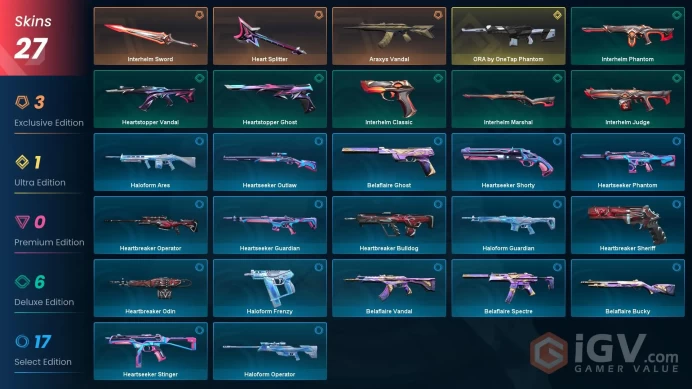 [EU\TURKEY] - SKINS 27 - KNIFE 2 - ORA by OneTap Phantom - Heart Splitter - Interhelm Sword - FULL ACCESS - INSTANT DELIVERY