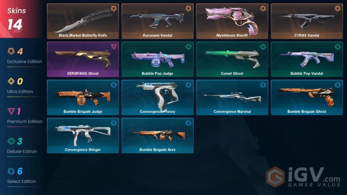 [EU] - SKINS 14 - KNIFE 1 - Kuronami Vandal - Mystbloom Sheriff - Black.Market Butterfly Knife - FULL ACCESS - INSTANT DELIVERY