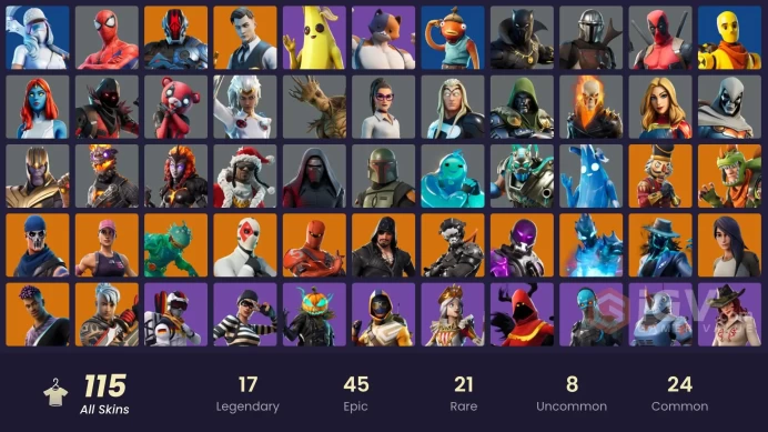 {ALL PLATORMS[-115 Skin-120K V-BUCKS Spend-FULL ACCESS-