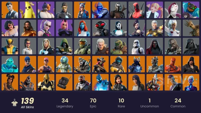 [PSN/XBOX/SWITCH/PC] - 139 skins | OG STW | Master Chief | Gold Brutus | Gold Meowscles | Gold Midas | Fusion | Fade | Zero [ULTRA SAFE]