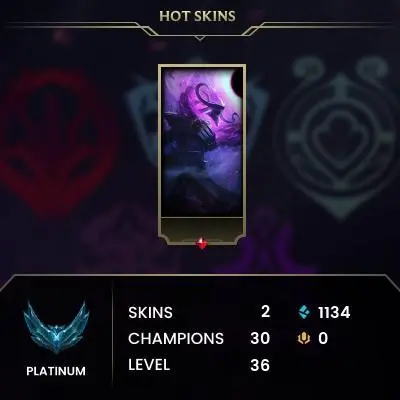 [EUW] Season 2026 - Platinum 3 - 0Win - 1Lose - Placements - 1K Be - Honor 3 - Safe - Instant Delivery