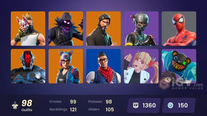 FA - [XBOX/SWITCH/PC] 98 skins | The Reaper | Elite Agent | Take The L | Prodigy | Subzero Cryptic | Blue Striker | Spectra Knight | Nezumi
