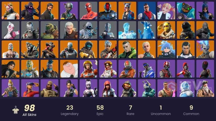 FA - [XBOX/SWITCH/PC] 98 skins | The Reaper | Elite Agent | Take The L | Prodigy | Subzero Cryptic | Blue Striker | Spectra Knight | Nezumi