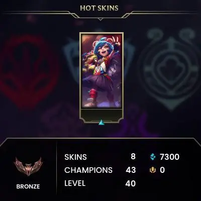[EUW] Season 2026 - Bronze 2 - 0W - 1L - 7K Be - Placements - Fresh MMR - Safe - Instant Delivery
