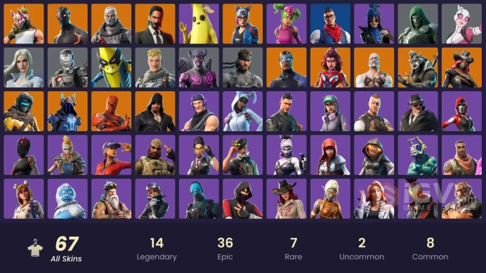 [PC/PSN/XBOX] 67 skins | IKONIK | Blue Team Leader | Sub Commander | Prodigy | Havoc | Lynx | Zenith | Hybrid | Blackheart | Carbide | 150 VB