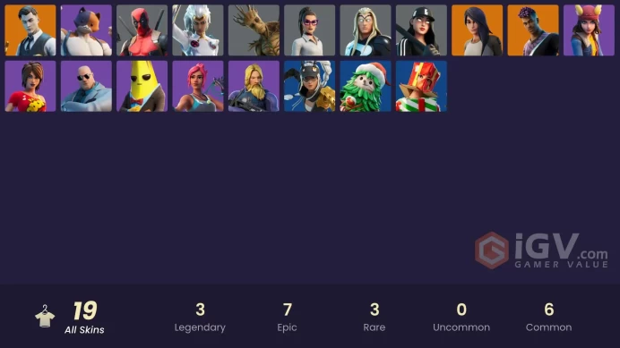 [PC/PSN/XBOX] 19 skins | Gold Midas |Ruby Shadows | Storm | Jennifer Walters | Groot | Thor | Deadpool Brutus | 250 VB
