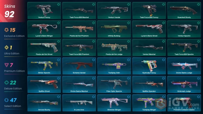 NA | VCT LOCK//IN Misericórdia, Kuronami Bundle [Full], Reaver Karambit, Prelude to Chaos Vandal, Sentinels of Light Vandal, Reaver Vandal