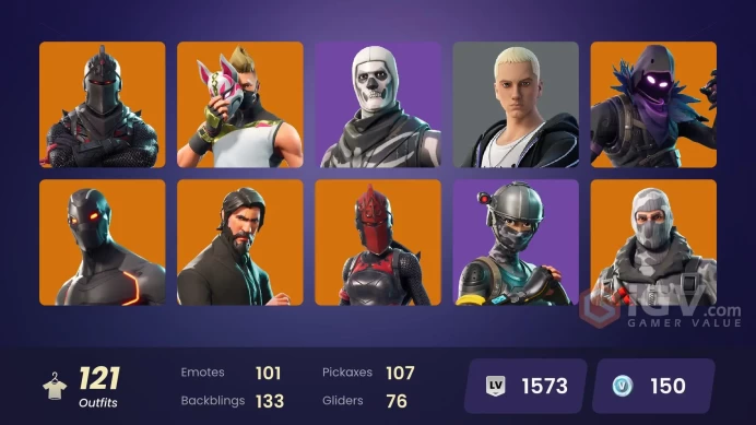 [PC] 120 skins | Black Knight | Sparkle Specialist | The Reaper | Blue Squire | Royale Knight | Elite Agent | Omega (stage 5) | 150 VB