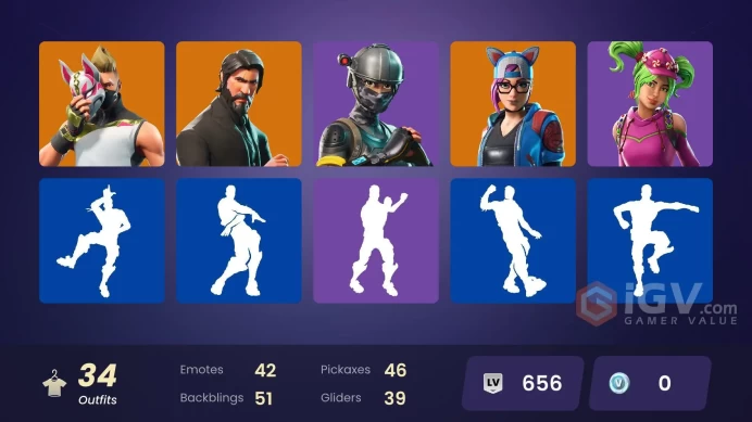 [PC/PSN/XBOX] 34 skins | The Reaper | Elite Agent | Rogue Agent | Take The L |Fresh | Orange Justice | Shogun | Polar Peely | 0 VB