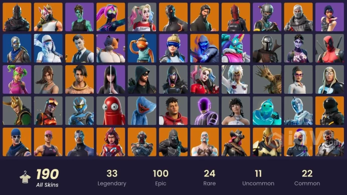 [PC] 190 skins | OG STW | Black Knight | Merry Mint Axe | Sparkle Specialist | The Reaper | Neo Versa | Blue Squire | Royale Knight | 300 VB