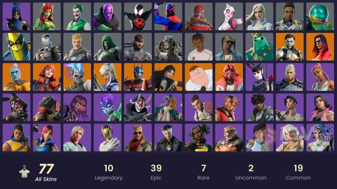[PSN/XBOX/PC] 77 skins | Era | Mizuki | Valeria | The Imagined | The Origin | Peter Griffin | Optimus Prime | Renzo the Destroyer | Joltara