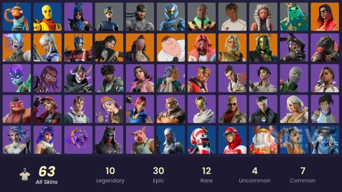 [PSN/XBOX/PC] 63 skins | Era | Mizuki | Valeria | Kado Thorne | Hades | Peter Griffin | Optimus Prime | Renzo the Destroyer | Joltara | Zeus