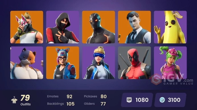 [PSN/PC] 79 skins | IKONIK | Neo Versa | Blue Team Leader | Rogue Agent | Point Patroller | Trilogy | Cloud Striker | Frostbite