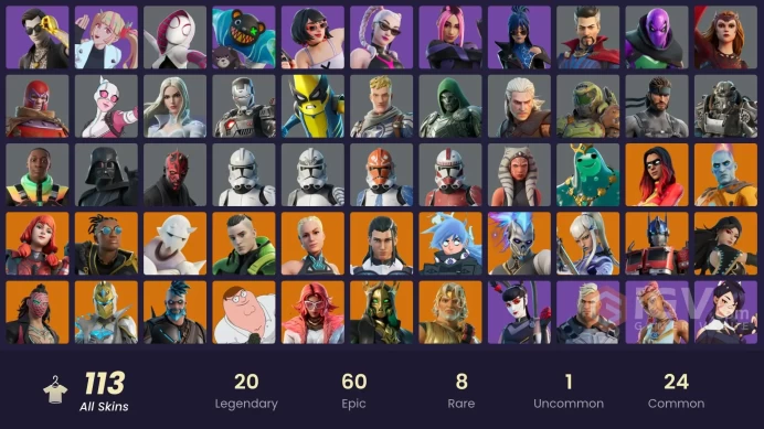[PSN/XBOX/PC] 113 skins | Nezumi | Optimus Prime | Mizuki | Valeria | The Imagined | The Origin | Renzo the Destroyer | The Ageless | Malik