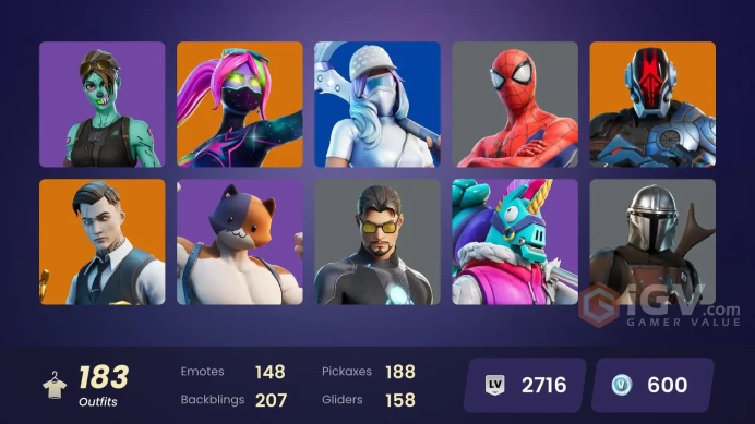 [PSN/XBOX/PC] 183 skins | Renee | Andre | Valeria | Midas | Era | The Cube Queen | Raz | Mizuki | Ronin | Mecha Cuddle Master | Kymera | Joey