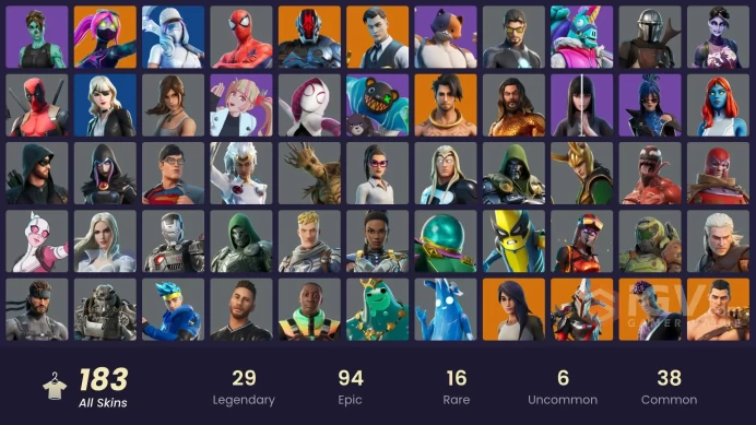 [PSN/XBOX/PC] 183 skins | Renee | Andre | Valeria | Midas | Era | The Cube Queen | Raz | Mizuki | Ronin | Mecha Cuddle Master | Kymera | Joey