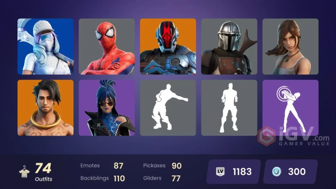 [PSN/XBOX/PC] 74 skins | Midas Rex | Predator | Spire Assassin | Fade | Galaxy Scout | Raz | Menace | Ronin | The Origin | Kymera