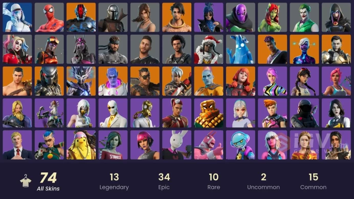 [PSN/XBOX/PC] 74 skins | Midas Rex | Predator | Spire Assassin | Fade | Galaxy Scout | Raz | Menace | Ronin | The Origin | Kymera