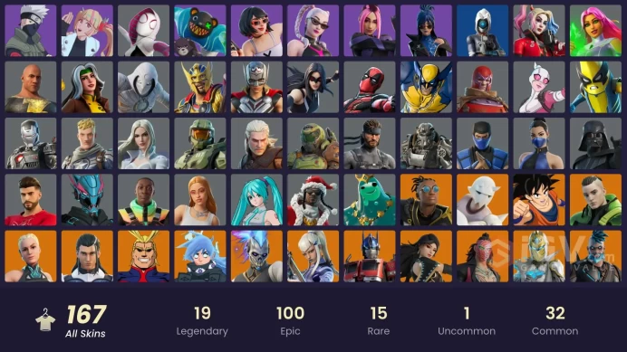 [XBOX/PC] 167 skins | Master Chief (Matte Black) | Black Adam | Naruto Uzumaki | Valeria | Era | Mizuki | Malik | Son Goku