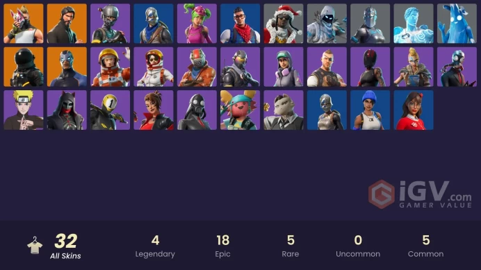 [PSN/XBOX/PC] 32 skins | The Reaper | Blue Squire | Royale Knight | Elite Agent | Blue Team Leader | Rogue Agent | Prodigy | Naruto Uzumaki