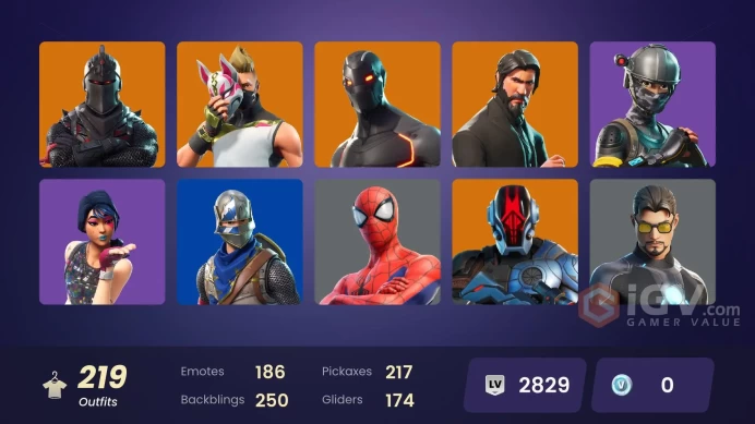 [PC/XBOX] 219 Skins | OG STW | Black Knight | Sparkle Specialist | Floss | Take The L | The Reaper | Blue Squire | Royale Knight | 0 VB
