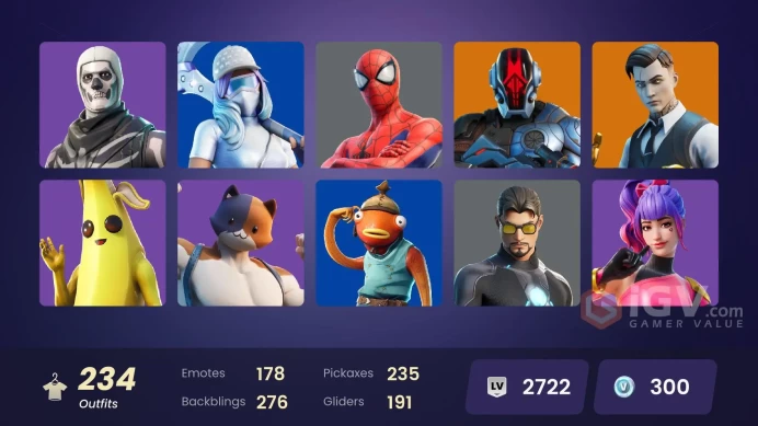 [PSN/XBOX/PC] 234 skins | Gold Midas | Gold Brutus | Lina Scorch | Subzero Cryptic | Valeria | Predator | Catalyst | The Cube Queen | Raz