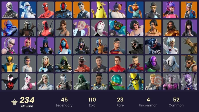 [PSN/XBOX/PC] 234 skins | Gold Midas | Gold Brutus | Lina Scorch | Subzero Cryptic | Valeria | Predator | Catalyst | The Cube Queen | Raz