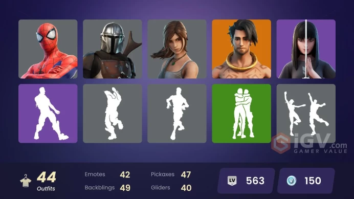 [PSN/PC] 44 skins | Spire Assassin | Mecha Cuddle Master | Raz | Menace | Torin | Ronin | Kymera | Joey | Mandalorian | Spider-Man