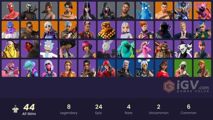 [PSN/PC] 44 skins | Spire Assassin | Mecha Cuddle Master | Raz | Menace | Torin | Ronin | Kymera | Joey | Mandalorian | Spider-Man