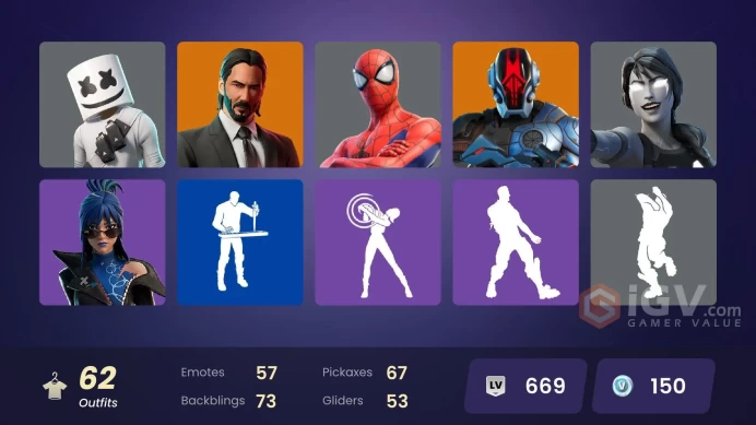 [PSN/XBOX/PC] 62 skins | Master Chief | John Wick | Peter Griffin | Ronin | The Origin | The Imagined | The Foundation | Kado Thorne