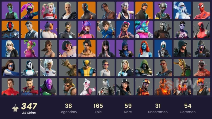 [PC/PSN/XBOX] 347 Skins | OG STW | Travis Scott | Chun-Li | Take The L | The Reaper | Merry Mint Axe | Leviathan Axe | Galaxia | 650 VB