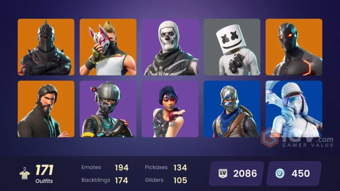 [PC] 170 Skins | OG STW | Black Knight | Sparkle Specialist | Chun-Li | Floss | Take The L | The Reaper | Blue Squire | 450 VB