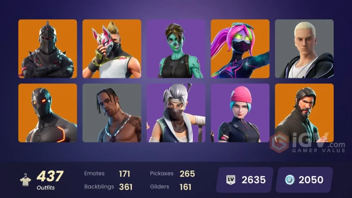 [PC/PSN/XBOX] 436 Skins | OG STW | Black Knight | Wildcat | Travis Scott | Sparkle Specialist | Floss | Take The L | The Reaper | 2050 VB