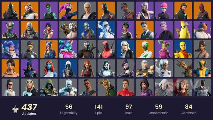 [PC/PSN/XBOX] 436 Skins | OG STW | Black Knight | Wildcat | Travis Scott | Sparkle Specialist | Floss | Take The L | The Reaper | 2050 VB