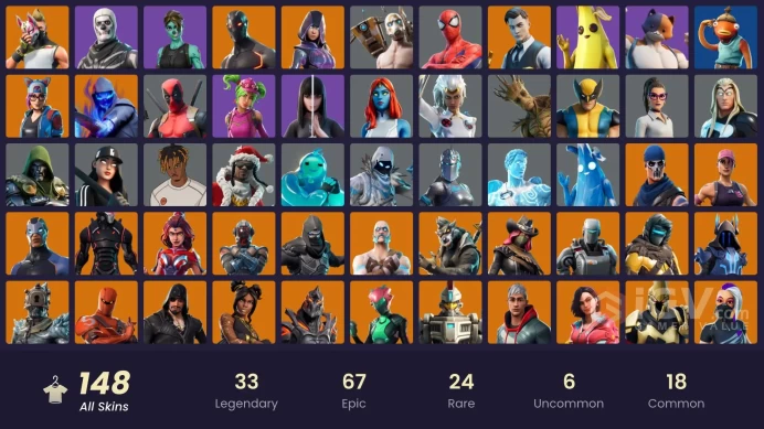 [PC/PSN/XBOX] 147 Skins | OG STW | IKONIK | Psycho Bandit | Omega | Drift | Rogue Agent | Peely | Wingman | Midas | Fishstick | 850 VB