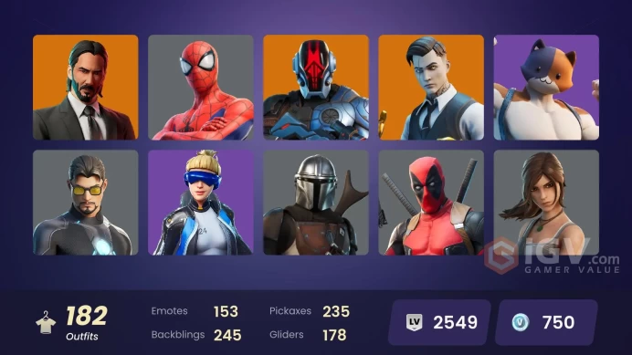 FA XBOX/PC - 182 skins | Neo Versa | Gold Brutus | Gold Midas | Gold Meowscles | Black Adam | Son Goku | Menace | Raz | Ronin | Optimus Prime |