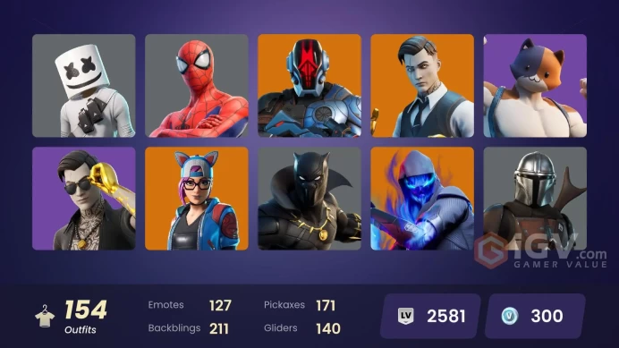 [PC/PSN/XBOX] 154 skins | Eon | Gold Brutus | Gold Midas | Gold Meowscles | Joey | The Foundation | Kymera |y187