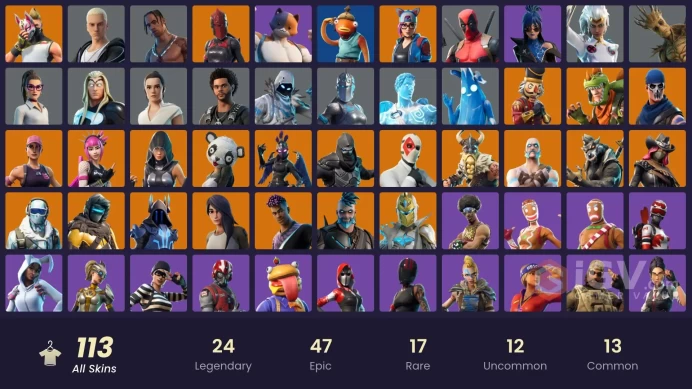 [PC/PSN] 112 skins | Travis Scott | WORLD CUP | Ragnarok | Red Knight | Calamity | Fade | Lynx | Wild Card |y313