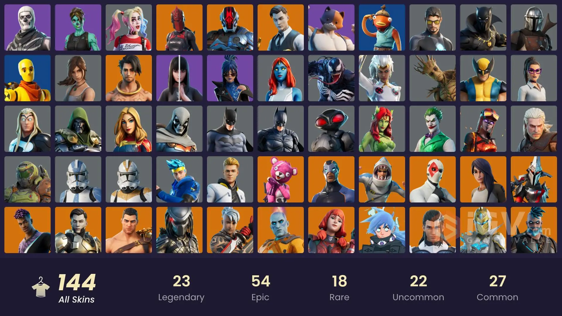 [PC/PSN] 143 skins | Ronin | Peter Griffin | Raz | The Foundation ...