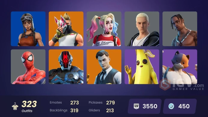 [PC/PSN/XBOX] 323 skins | Renegade Raider | Neo Versa | Blue Team Leader | Travis Scott | Astro Jack | Gold Brutus |y316