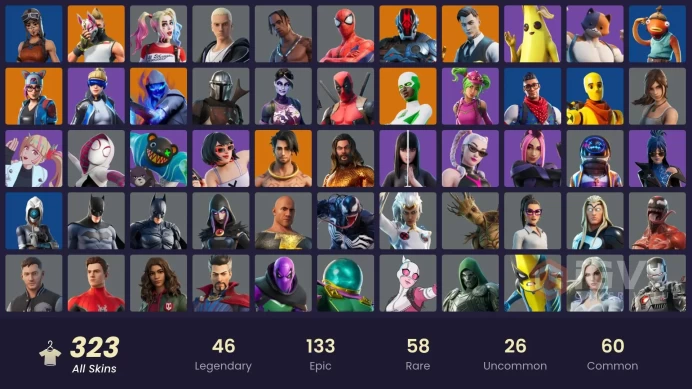 [PC/PSN/XBOX] 323 skins | Renegade Raider | Neo Versa | Blue Team Leader | Travis Scott | Astro Jack | Gold Brutus |y316