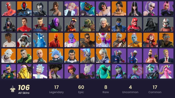 [PC/XBOX] 105 skins | Mizuki | Kymera | Renzo the Destroyer | Joey | Ronin | The Origin | Snap | Nezumi |Y102