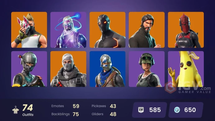 [PC] 74 skins | Galaxy | The Reaper | Blue Squire | Royale Knight | Elite Agent | Blue Team Leader | Take The L |y231