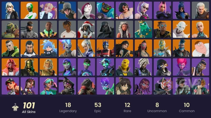[PC/PSN/XBOX] 101 skins | Championship Aura | Snap | Valeria | Omegarok | Mizuki | Renzo the Destroyer | Hades |y183