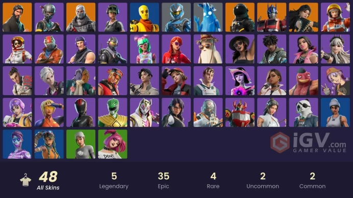 [PC/PSN/XBOX] FA 48 SKINS | THE REAPER | ELITE AGENT | TRAILBLAZER | RUST LORD | DARK VOYAGER | HAVOC | TAKE THE L | ORANGE JUSTICE |