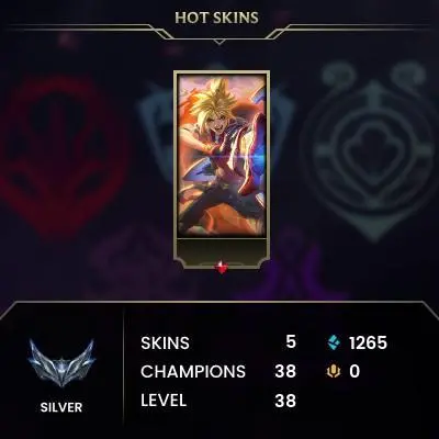 [EUW] S16! - SPLIT 1- Silver 4 - 0 win 1 lose - 1.2K BE - Ranked Ready - Unverified Email