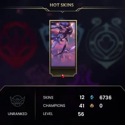 [LAS] - Unranked- S15 Iron III / 12 Skins / Changeable Mail | Instant Delivery | Lifetime Warranty | 100% Handmade & Secure | 24/7 Support