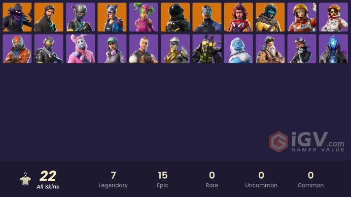 FA - [PSN/XBOX/PC]22 skins | The Reaper | Elite Agent | Rogue Agent | Valor | Zenith | Dark Voyager | Lynx | Raven | Carbide | Battlehawk | Trog